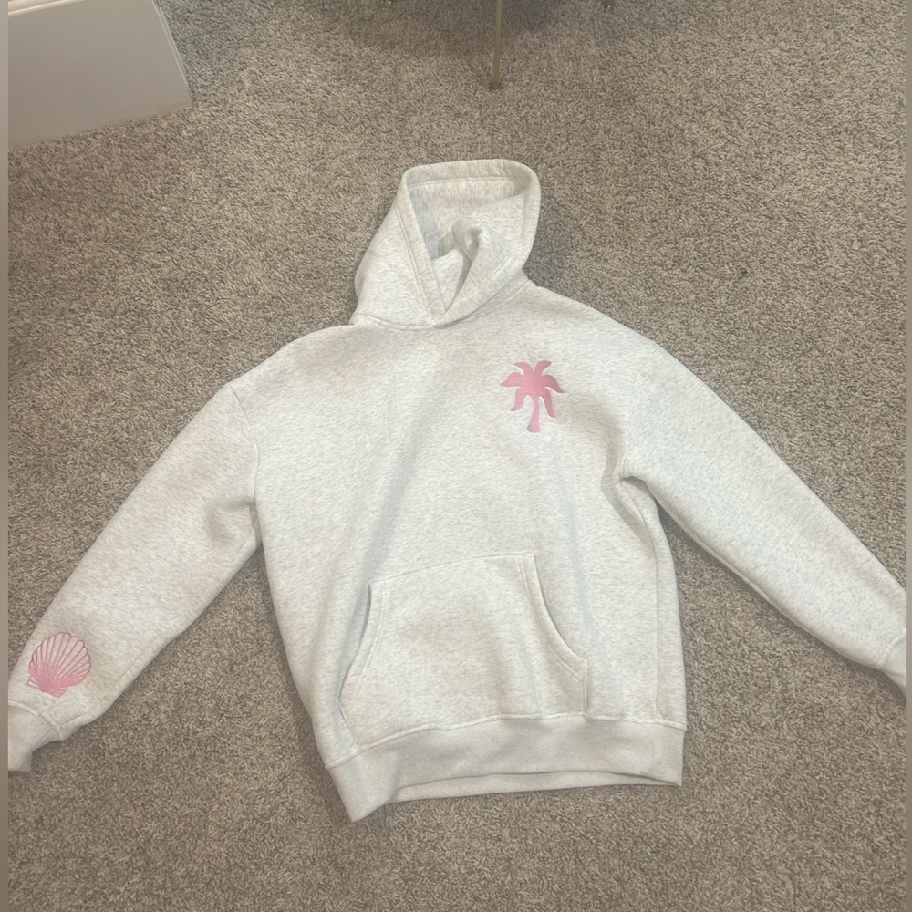 Pink Palm puff limited edition hoodie